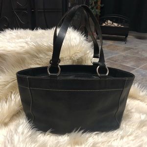 Banana Republic vintage black leather purse